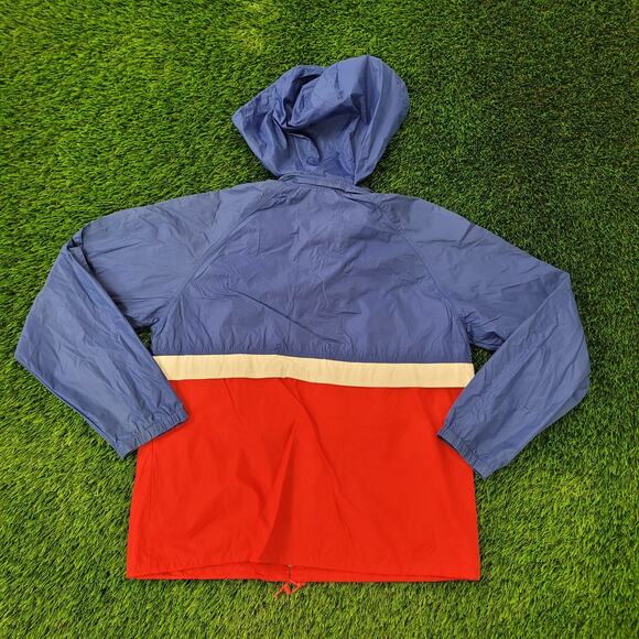 Vintage 80s Woolrich Windbreaker Zip Jacket M/L 23x27 Baggy - Picture 2 of 16